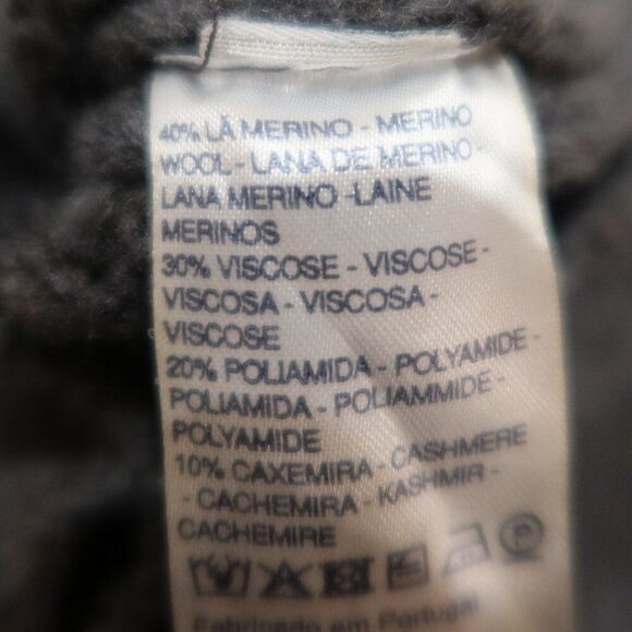 KNOT kids poncho cape wool knit cashmere grey pull on hood cable formal preppy 3 - Picture 6 of 8